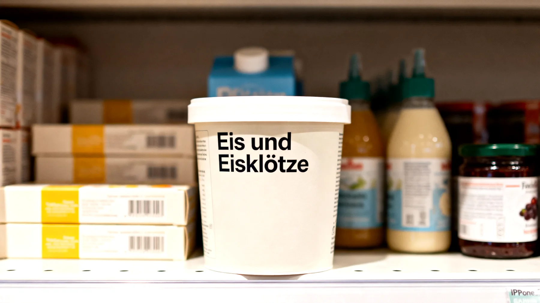 Eis und Eisklötze"