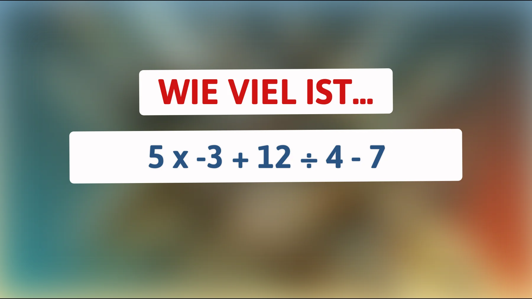 Nur 1 % der Menschen können dieses knifflige Rätsel knacken! Bist du schlau genug, um die Lösung zu finden?"