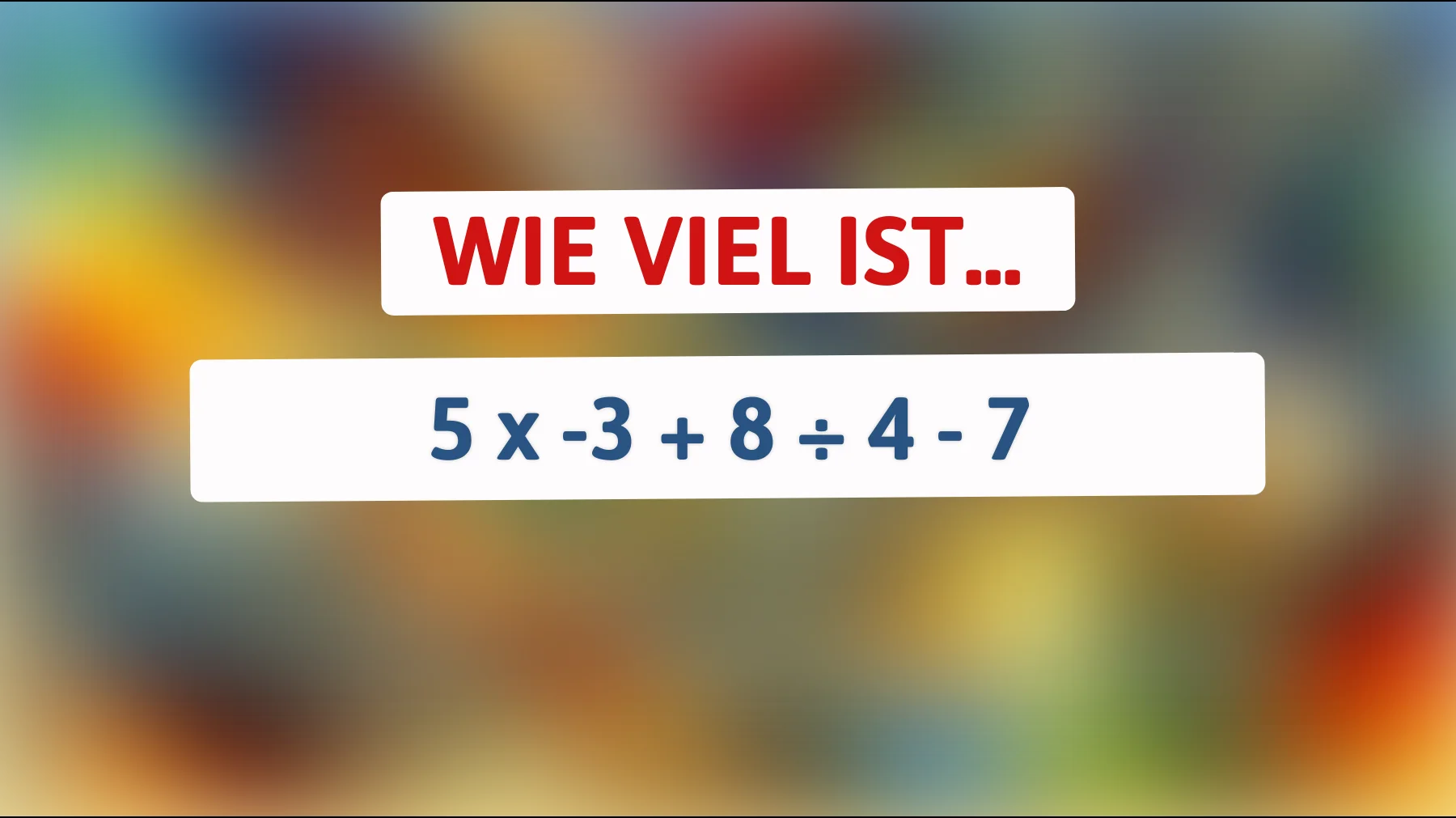 Nur ein Genie kann dieses mathematische Rätsel lösen – Wagst du es?"