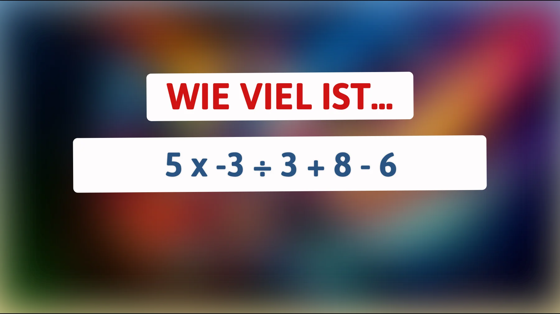 Nur wahre Genies können dieses Zahlenrätsel knacken: Wie lautet die überraschende Antwort?"
