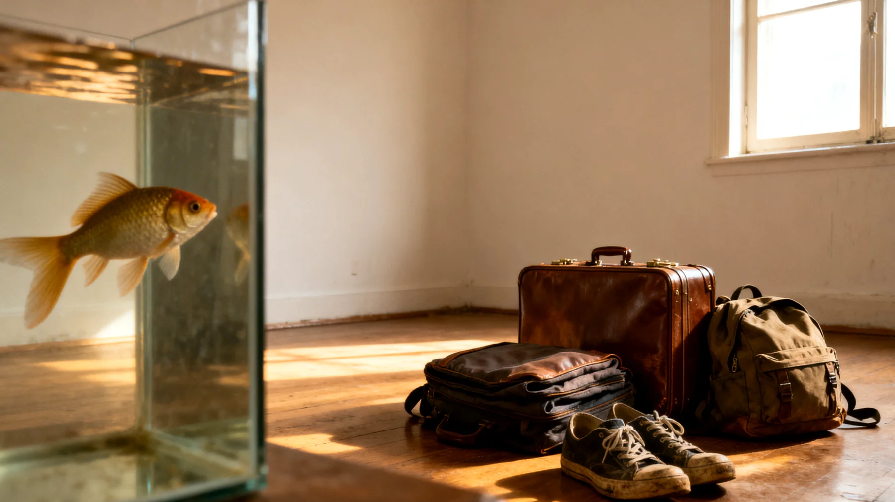 Fische können während einer Reise nicht trainiert oder erzogen werden, da sie im Aquarium verbleiben müssen und keine Verhaltensübungen durchführen können"