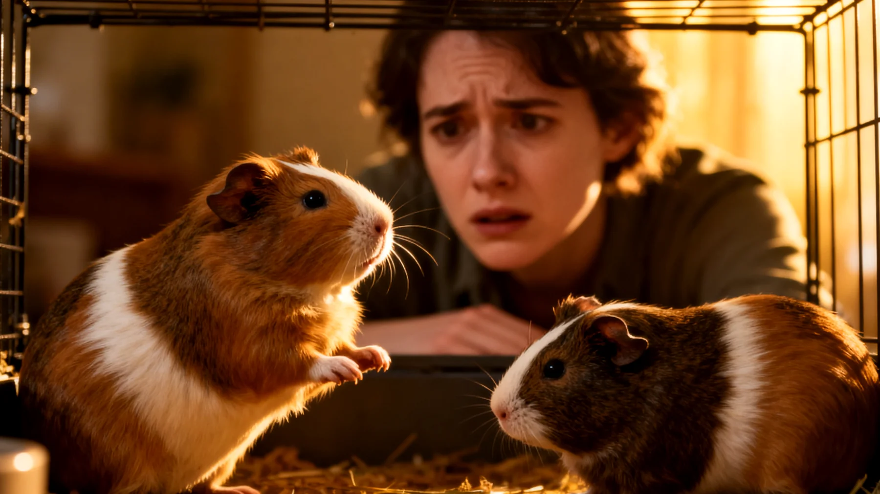 Meerschweinchen zeigen in Gruppen komplexe Sozialstrukturen und Rangordnungen, die zu Konflikten führen können. Besitzer haben oft Schwierigkeiten, erwünschtes Sozialverhalten zu fördern und unerwünschtes Verhalten wie Dominanzgebaren, Jagen oder Aggression zwischen den Tieren zu minimieren, ohne die natürliche Gruppendynamik zu stören."