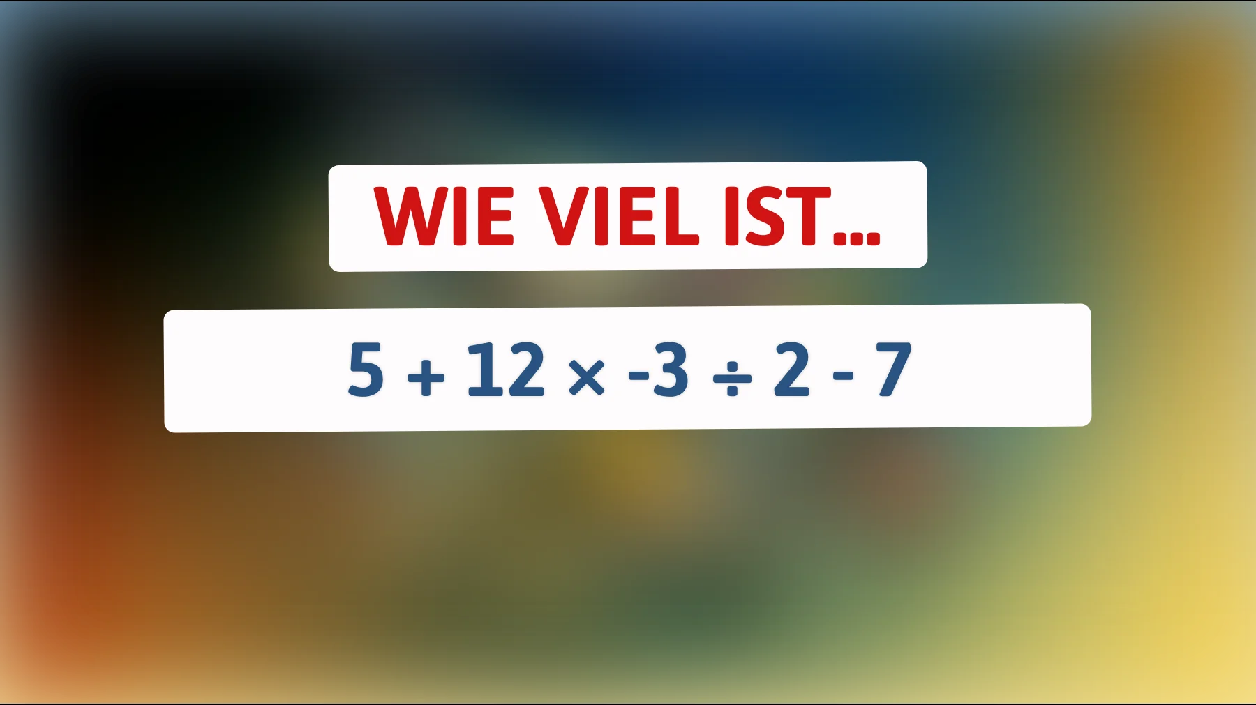 Nur 2% der Menschen können dieses knifflige Zahlenrätsel lösen – gehörst du dazu?"