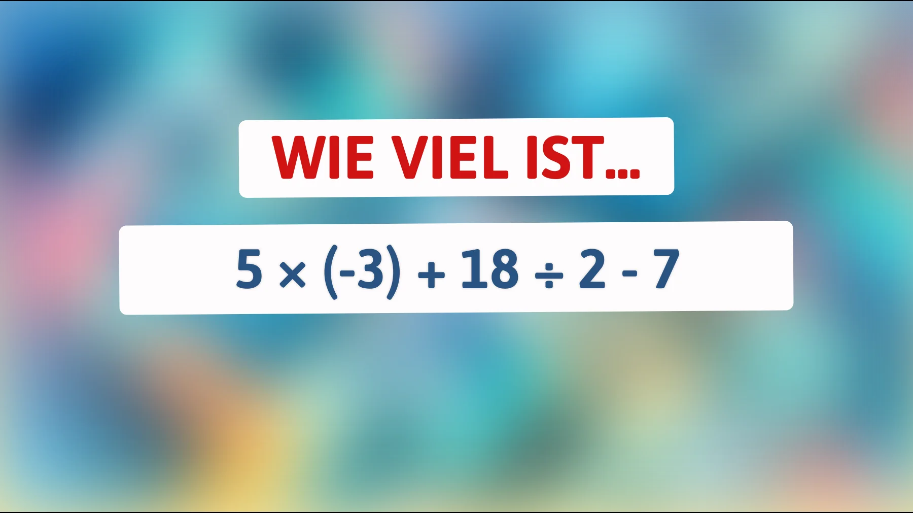 Nur die klügsten Köpfe können es lösen: Berechne dieses mathematische Rätsel und beweise dein Genie!"