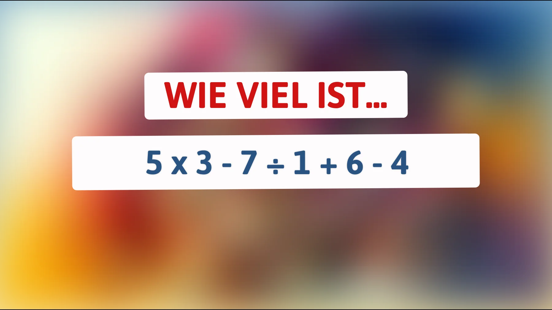 Nur für Genies! Kannst du das Rätsel lösen, das Mathematiker zum Staunen bringt? Bist du schlau genug?"
