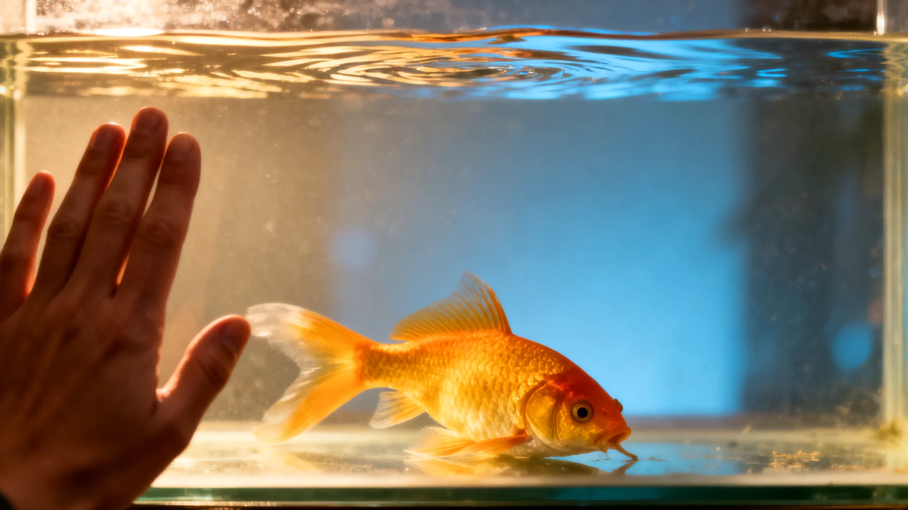 Fische zeigen abnormales Schwimmverhalten wie ständiges Auf- und Abtauchen, Schrägschwimmen oder Apathie, was auf Stress, Wasserqualitätsprobleme oder Schwimmblasenstörungen hinweisen kann"