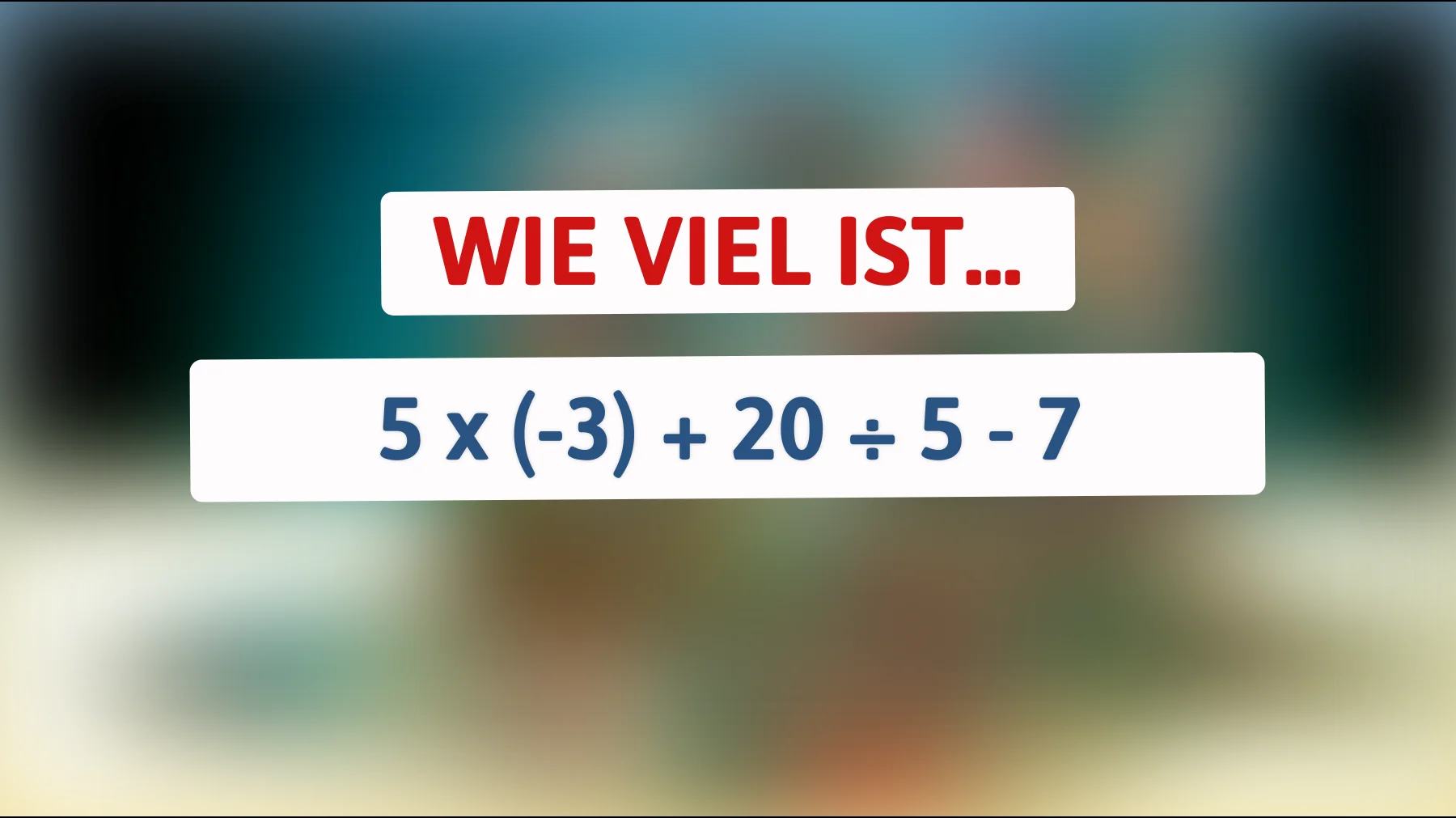 Kannst du dieses mathematische Rätsel lösen, das selbst die klügsten Köpfe herausfordert? Finde die Antwort!"